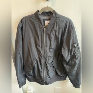 Old Navy men’s water resistant bomber jacket, black, size large